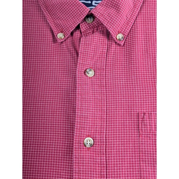 Wisconsin Badgers Crable Sportswear NCAA Red Checkered Mens Med Button-Up Shirt - Picture 6 of 14